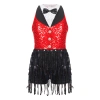 Nyeemya Đầm Sequin Bé Gái Không Tay, Lưng Móc Khóa, Khiêu Vũ Latin – Giá 414.720 VND 4