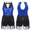 Nyeemya Đầm Sequin Bé Gái Không Tay, Lưng Móc Khóa, Khiêu Vũ Latin – Giá 414.720 VND 5