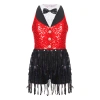 Nyeemya Đầm Sequin Bé Gái Không Tay, Lưng Móc Khóa, Khiêu Vũ Latin – Giá 414.720 VND 10