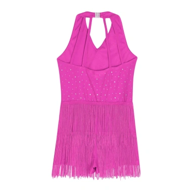 Nyeemya Đồ Khiêu Vũ Latin Bé Gái 6-16, Leotard Lấp Lánh Kim Cương, Dây Cổ V, Không Tay, Quai Lưng, Tua Rua – 380.160 VND 7