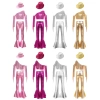 Nyeemya Kids Girls - Váy một vai dài tay sequin, dây thắt lưng, quần & mũ kim loại - 671.760₫