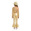Nyeemya Kids Girls - Váy một vai dài tay sequin, dây thắt lưng, quần & mũ kim loại - 671.760₫ 4
