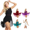 Nyeemya Leotard Nữ Không Tay Voan Co Giãn Cắt Ra Bất Đối Xứng Múa Ba Lê Thể Dục, Giá 611.280 VND