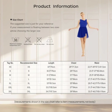 Nyeemya Leotard Nữ Không Tay Voan Co Giãn Cắt Ra Bất Đối Xứng Múa Ba Lê Thể Dục, Giá 611.280 VND