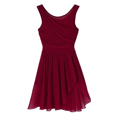 Nyeemya Leotard Nữ Không Tay Voan Co Giãn Cắt Ra Bất Đối Xứng Múa Ba Lê Thể Dục, Giá 611.280 VND