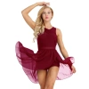 Nyeemya Leotard Nữ Không Tay Voan Co Giãn Cắt Ra Bất Đối Xứng Múa Ba Lê Thể Dục, Giá 611.280 VND 7