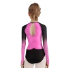 Nyeemya Leotard Trẻ Em Bé Gái Thể Dục Vũ Trang Cổ Tròn Sheer Lưới Tay Dài Khóa Lưng Kim Cương Sáng Bóng - Giá ưu đãi 443.880 VND 10