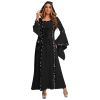 Nyeemya Nữ Thời Trung Cổ Đầm Cổ Vuông Tay Dài Gothic Phù Thủy – Victoria Cung Điện, Mũ Trùm Đầu, Ren-up, Giá giảm 886k 8