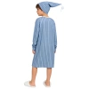 Nyeemya Pyjama 2 Miếng Trẻ Em Bé Trai Váy Ngủ Pompom Mũ Dài Tay Điều Chỉnh Giấc Ngủ 6