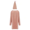 Nyeemya Pyjama 2 Miếng Trẻ Em Bé Trai Váy Ngủ Pompom Mũ Dài Tay Điều Chỉnh Giấc Ngủ 8