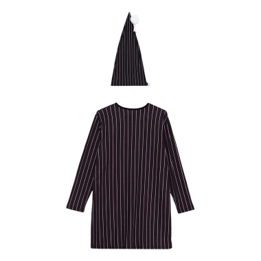 Nyeemya Pyjama 2 Miếng Trẻ Em Bé Trai Váy Ngủ Pompom Mũ Dài Tay Điều Chỉnh Giấc Ngủ 9