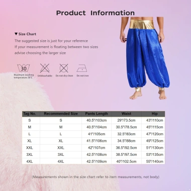 Nyeemya Quần Harem Nam S-4XL Ma Thuật Kim Loại Sáng Bóng Đèn Lồng - 251.640₫ 2