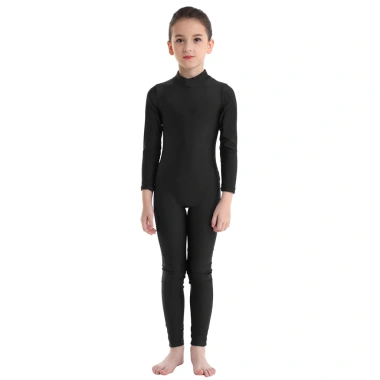 Nyeemya S-5XL Leotard Bé Gái Tay Dài Dây Kéo Múa Ba Lê Unitard Giá 331.560 VND 3