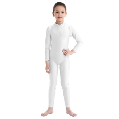 Nyeemya S-5XL Leotard Bé Gái Tay Dài Dây Kéo Múa Ba Lê Unitard Giá 331.560 VND 8