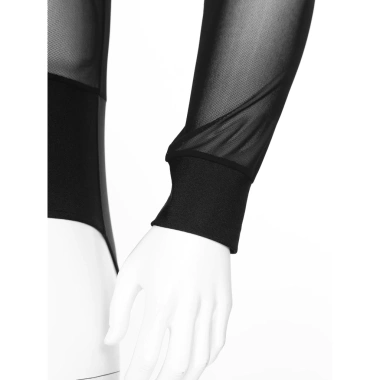 Nyeemya S-XXL Leotard Nam Sầu Cổ V Sheer Lưới Đính Kim Cương Giả - Giá 298.080đ 5