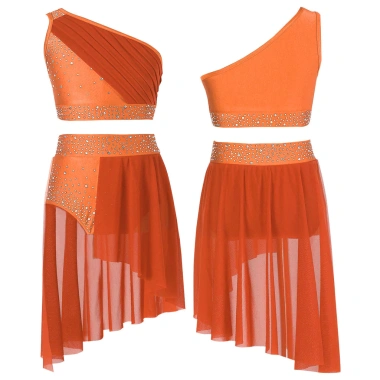Nyeemya trang phục bé gái Lyrical - Crop top một vai, váy quần đùi lưới bóng, giảm 447.120₫ 5 Nyeemya trang phục bé gái Lyrical - Crop top một vai, váy quần đùi lưới bóng, giảm 447.120₫ 5