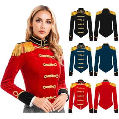 Nyeemya Trang Phục Nữ Xiếc Ringmaster Halloween Áo Khoác Cổ Viền Vai Ban Nhung 707.400₫