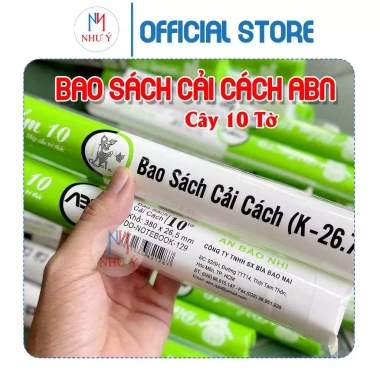 Nylong Bao Tập Sách Giáo Khoa ABN - Giá Ưu Đãi 12.000đ, Bảo Vệ Sách, Dễ Mang