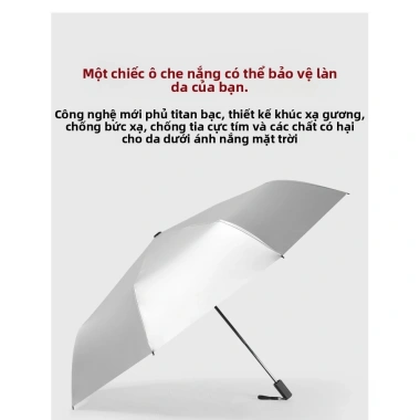 Ô 8-Bone Titan Bạc Cao Su 3 mặt tự động, chống nắng, tấm che nắng, giá 259.424₫ 2