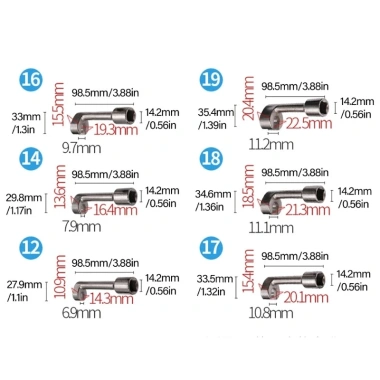 Ổ Cắm 2 Inch Diesel Cờ Lê 12‑19mm SADYUELE - 156.896₫, Dùng cho Ô Tô