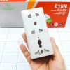 Ổ cắm 3 cửa E15N nắp che an toàn, chịu nhiệt, chống cháy Linh Kiện Quỳnh Diễn 2