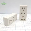 Ổ cắm 3 cửa E15N nắp che an toàn, chịu nhiệt, chống cháy Linh Kiện Quỳnh Diễn 4