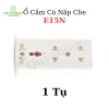 Ổ cắm 3 cửa E15N nắp che an toàn, chịu nhiệt, chống cháy Linh Kiện Quỳnh Diễn 8