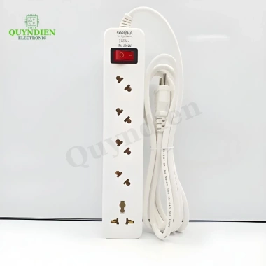 Ổ Cắm Chéo 5 Cửa 2.200W 5A2-5 Lõi Chịu Nhiệt Chống Cháy - Linh Kiện Quỳnh Diễn - Giá Ưu Đãi 157.5K 2