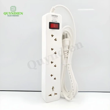 Ổ Cắm Chéo 5 Cửa 2.200W 5A2-5 Lõi Chịu Nhiệt Chống Cháy - Linh Kiện Quỳnh Diễn - Giá Ưu Đãi 157.5K 3