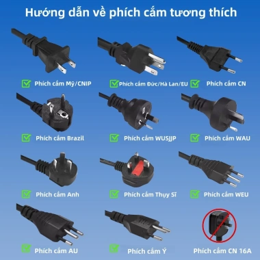 Ổ cắm đa năng ANRMESUN 2.400W – Chống nổ, lõi đồng cao cấp, chuẩn châu Âu, giá 40k