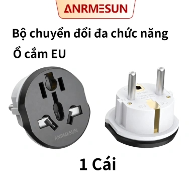 Ổ cắm đa năng ANRMESUN 2.400W – Chống nổ, lõi đồng cao cấp, chuẩn châu Âu, giá 40k