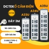 Ổ cắm DCTEK A33 A34 A35 đa năng 2 USB + Type‑C, dây dài 3m, tiện lợi cho gia đình, giá chỉ 186.000₫