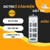 Ổ cắm DCTEK A33 A34 A35 đa năng 2 USB + Type‑C, dây dài 3m, tiện lợi cho gia đình, giá chỉ 186.000₫ 2
