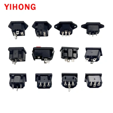 Ổ cắm điện AC 3 chân 3 cực cái đực có khóa - Chuyển đổi nguồn an toàn, điện áp 220V, bảo vệ quá tải, giá 19.740₫, giảm 22% 2