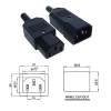 Ổ cắm điện AC 3 chân 3 cực cái đực có khóa - Chuyển đổi nguồn an toàn, điện áp 220V, bảo vệ quá tải, giá 19.740₫, giảm 22% 6