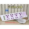 Ổ Cắm Điện CYX 218U/228U/238U 2.500W, tích hợp USB, nhiều lỗ cắm, giá 129.000₫ 2