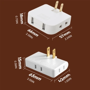 Ổ Cắm Điện Gắn Tường Nhiều Cổng USB - Tiện Dụng, An Toàn, Giá Ưu Đãi 64.034 VND