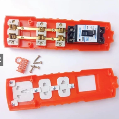 Ổ Cắm Điện Lõi Sứ VINAMAX 8.000W kèm CB 30A Ngắt Quá Tải, Dây 3m Kéo Chịu Nhiệt 2