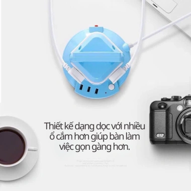Ổ Cắm Điện Tháp Đa Năng S003U 12 ổ cắm + 3 USB 2.1A, 2.500W, chống quá tải, dây dài an toàn - Giá 180.000 VND 4