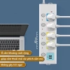 Ổ Cắm Điện USB Đa Năng 4m Cao Cấp - 2 Cổng, Chốt An Toàn, Tiện Dụng 2