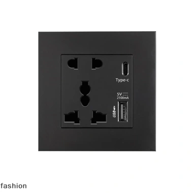 Ổ cắm pha lê thủy tinh USB 2.100mA 13A bảng điều chỉnh tường, giao diện VN, an toàn, tiết kiệm năng lượng