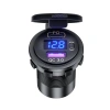 Ổ cắm sạc nhanh USB 12V/24V PD Type‑C QC3.0, công tắc bật tắt LED, vôn kế, chống nước bụi – cho xe máy, RV, bus, boat 4