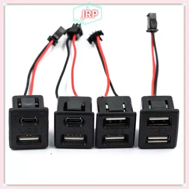 Ổ cắm sạc USB nữ hai lớp JRP Type-C đa năng kèm đầu nối cáp, giảm giá 22% còn 52.140₫