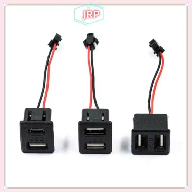 Ổ cắm sạc USB nữ hai lớp JRP Type-C đa năng kèm đầu nối cáp, giảm giá 22% còn 52.140₫