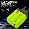 Ổ cắm tường USB 120W PD có cáp - Sạc nhanh 2 trong 1, đa năng, xanh thời trang, EU/US, du lịch 7