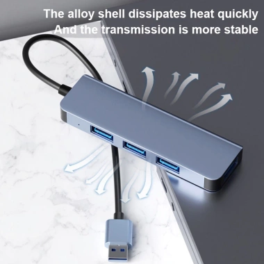 Ổ cắm USB 4in1 HUB cổng mở rộng, phân phối máy tính bảng, giá ưu đãi 125.400₫