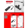 Ổ Cắm USB Earldom HUB-08 Type C - 3 Cổng USB 2.0 + 1 USB 3.0, Giá chỉ 199.000₫