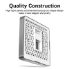 Ổ cắm ZoeRax RJ45 tường Ethernet đơn và đôi Tấm tường phẳng cho cáp CAT6 CAT5E giảm giá 22% chỉ 82.499đ 5