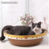 Ổ cào móng tròn cho mèo lớn, bàn cào kiêm đệm 1‑6kg, Đường kính 42cm, Tặng cỏ canip - Zippopet