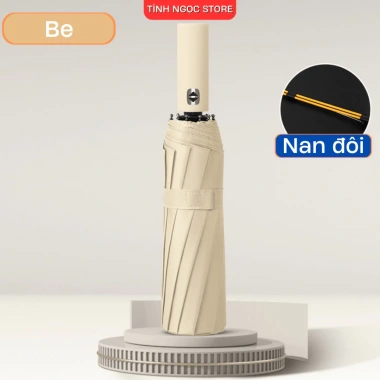 Ô che mưa 12 nan đôi chống nước, dù đi nắng 2 lớp UV, nút bấm tay cầm tự động, thiết kế thông minh, độ bền cao, giá chỉ 129k